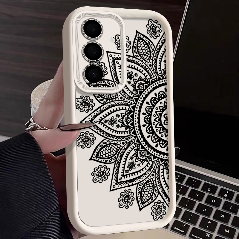Retro Flower Totem Pattern Cas - Phone Cases Samsung A14 评论和价格